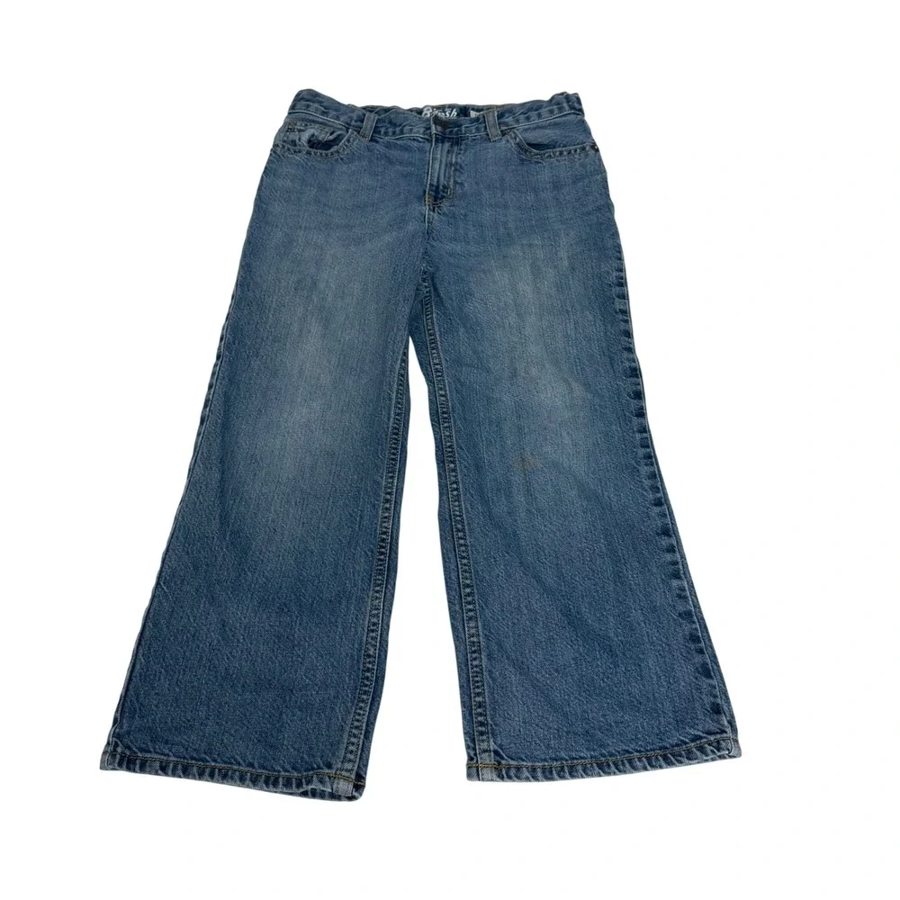 OshKosh Bgosh Kids Classic Straight Blue Jeans Medium Wash‎ Denim Boys 7 Husky